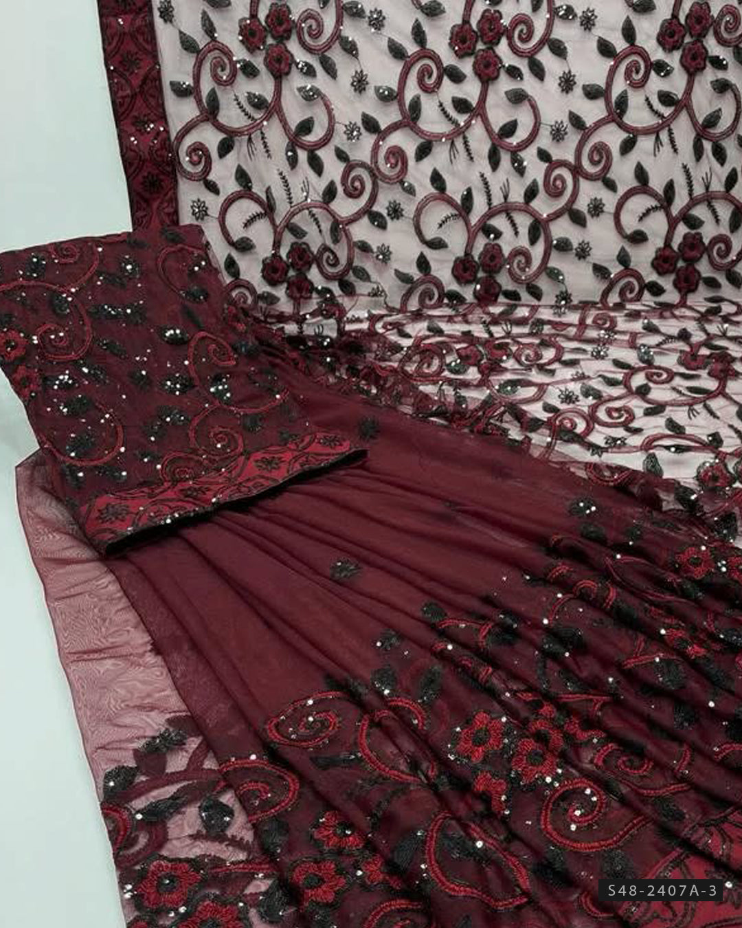 Unstitched Soft Net Saree Collection