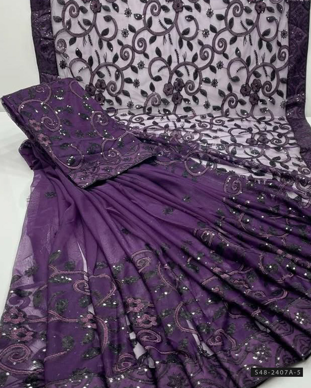 Unstitched Soft Net Saree Collection