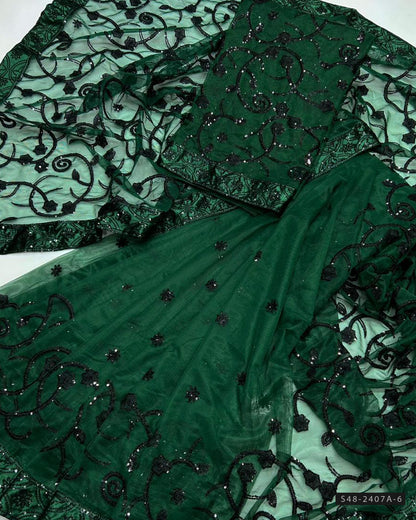 Unstitched Soft Net Saree Collection