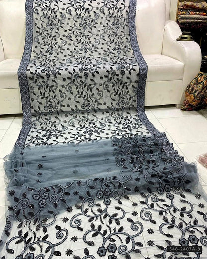 Unstitched Soft Net Saree Collection