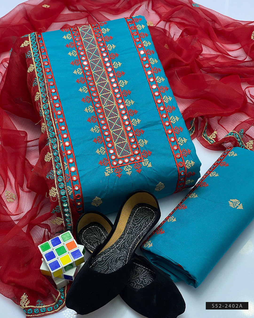 3 PC Unstitched Cotton Lawn Dress Collection