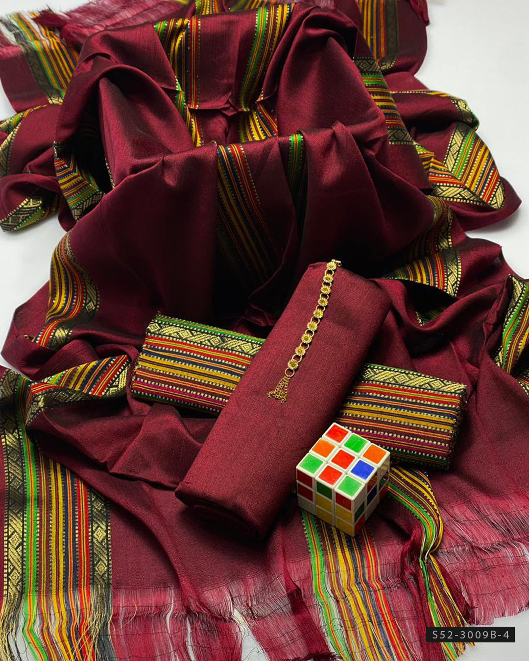 3 PC Unstitched Banarsi Susi Dress Collection