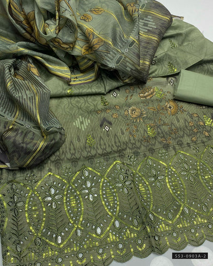 3 PC Unstitched Lawn Dress Collection