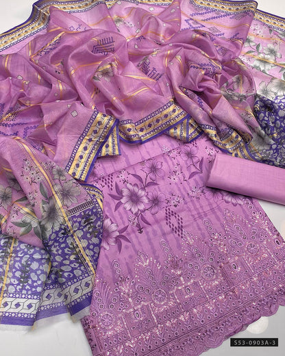 3 PC Unstitched Lawn Dress Collection