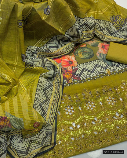 3 PC Unstitched Lawn Dress Collection