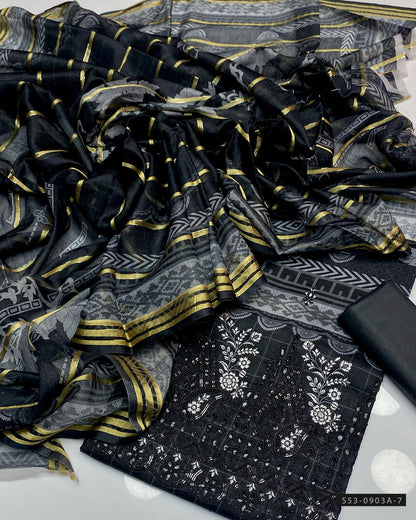 3 PC Unstitched Lawn Dress Collection