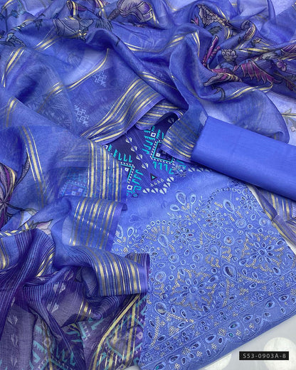 3 PC Unstitched Lawn Dress Collection