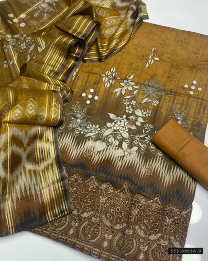 3 PC Unstitched Lawn Dress Collection