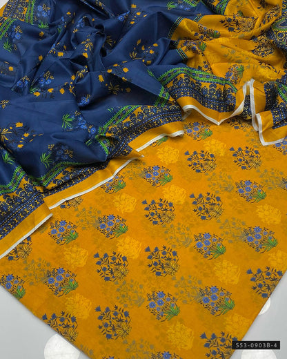 3 PC Unstitched Lawn Dress Collection