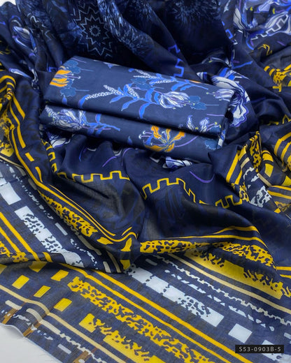 3 PC Unstitched Lawn Dress Collection