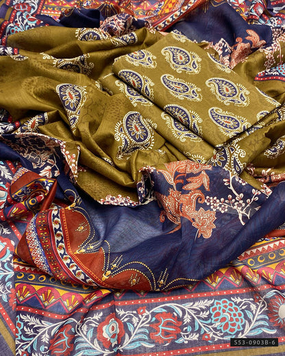 3 PC Unstitched Lawn Dress Collection