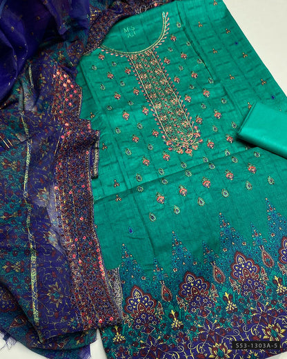 3 PC Unstitched Lawn Dress Collectionl