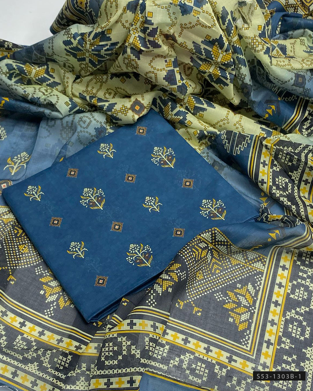 3 PC Unstitched Lawn Dress Collection