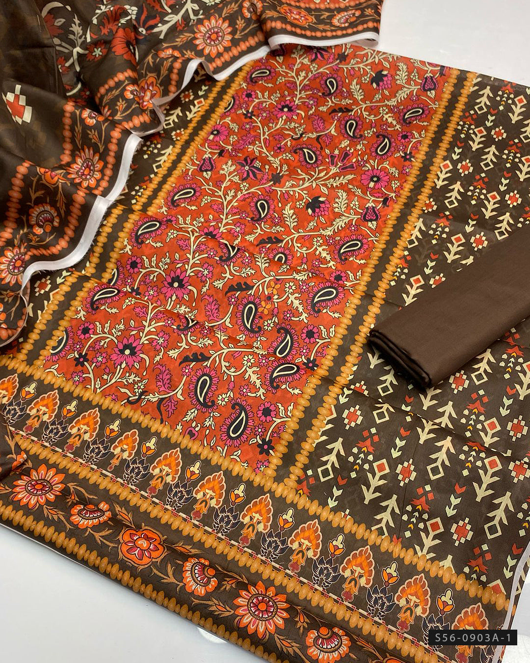 3 PC Unstitched Lawn Dress Collection