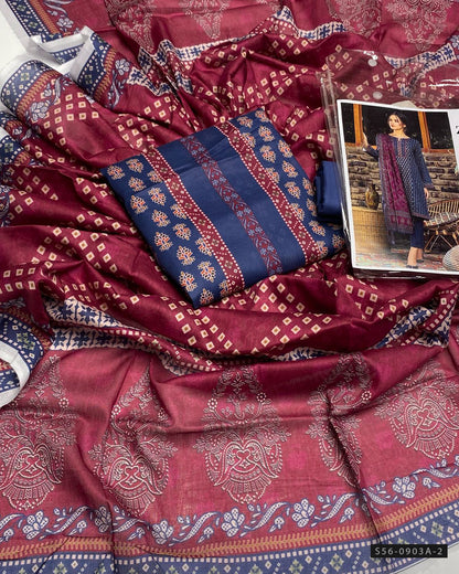 3 PC Unstitched Lawn Dress Collection