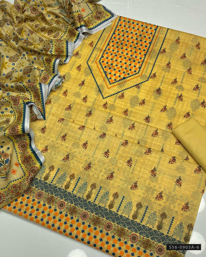 3 PC Unstitched Lawn Dress Collection