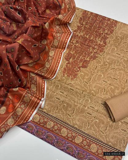 3 PC Unstitched Lawn Dress Collection