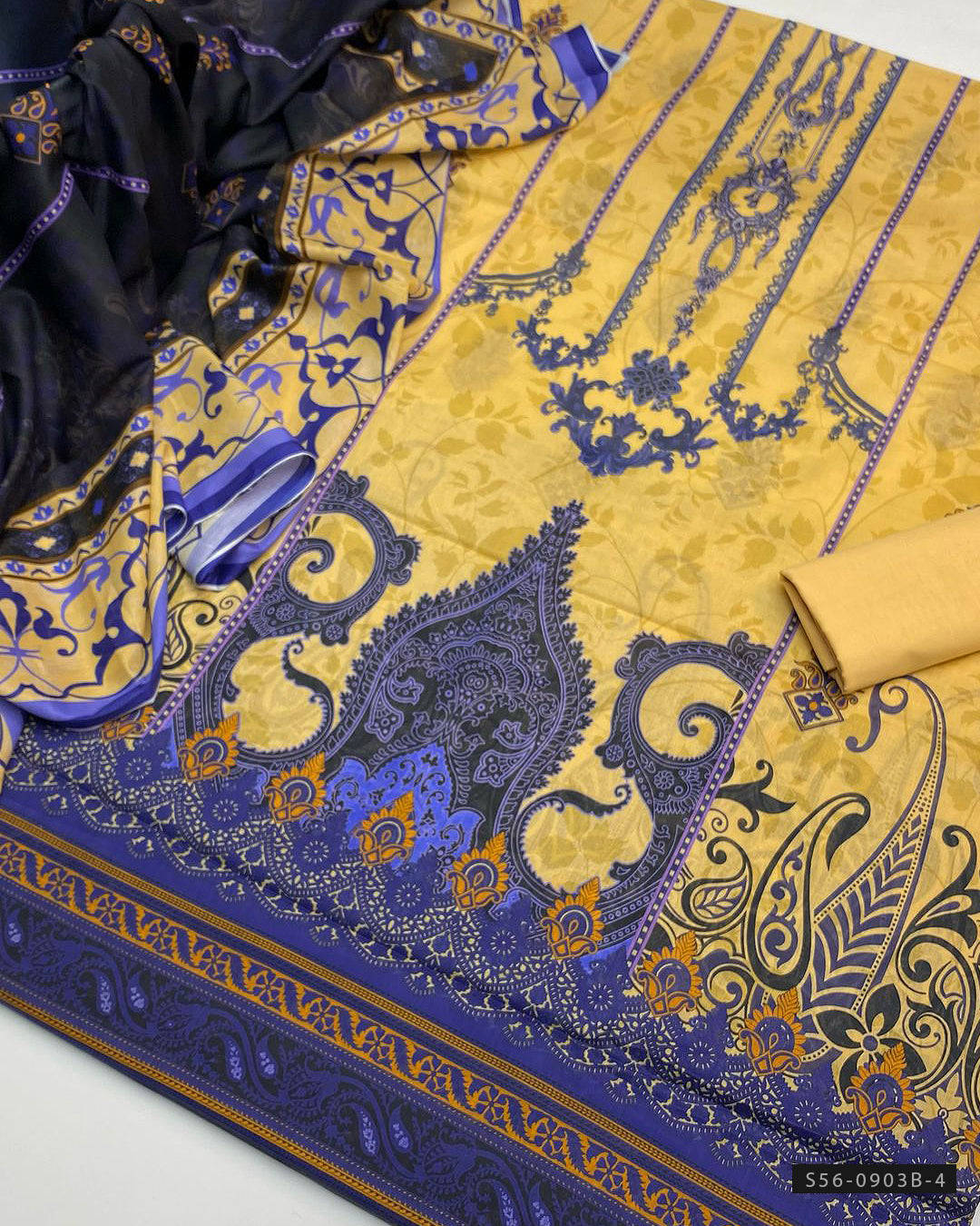 3 PC Unstitched Lawn Dress Collection