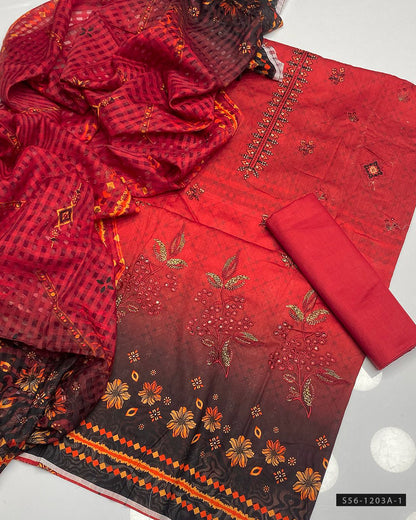 3 PC Unstitched Lawn Collection