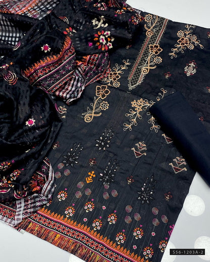 3 PC Unstitched Lawn Collection