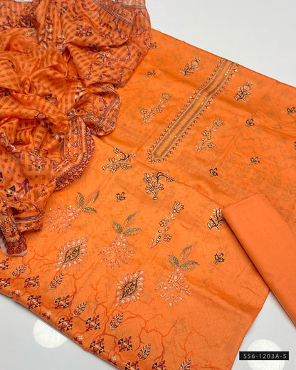 3 PC Unstitched Lawn Collection