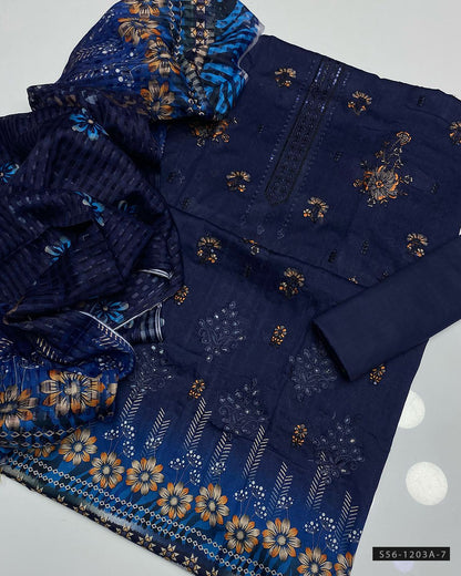 3 PC Unstitched Lawn Collection