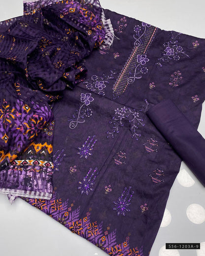 3 PC Unstitched Lawn Collection