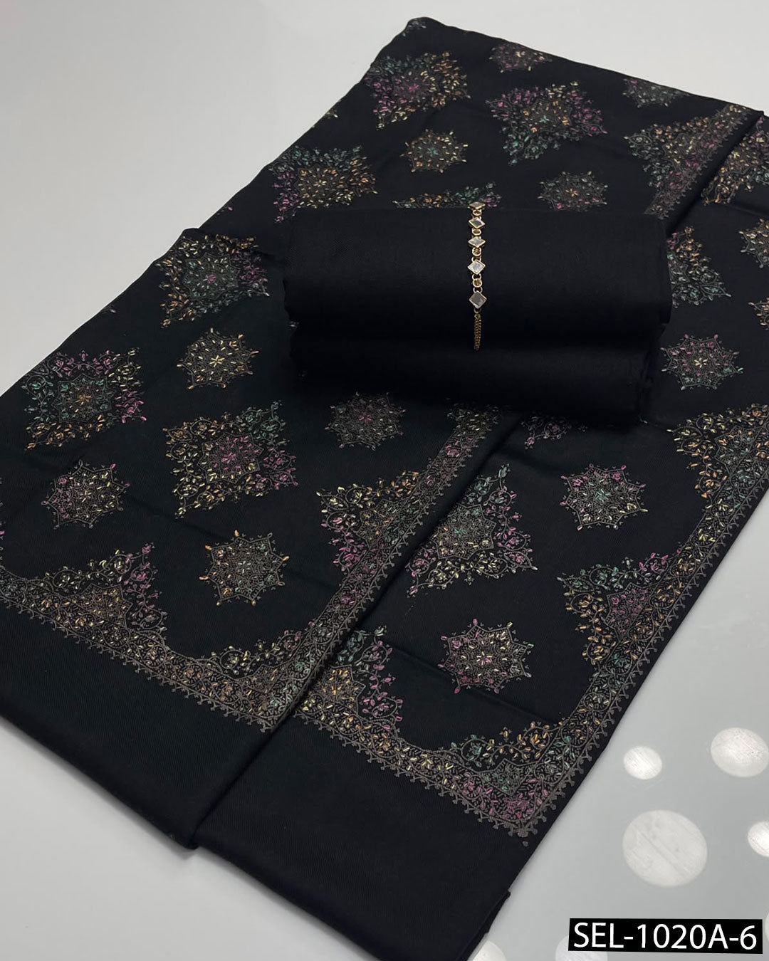 3-Piece Premium Pashmina Wool Winter Suit