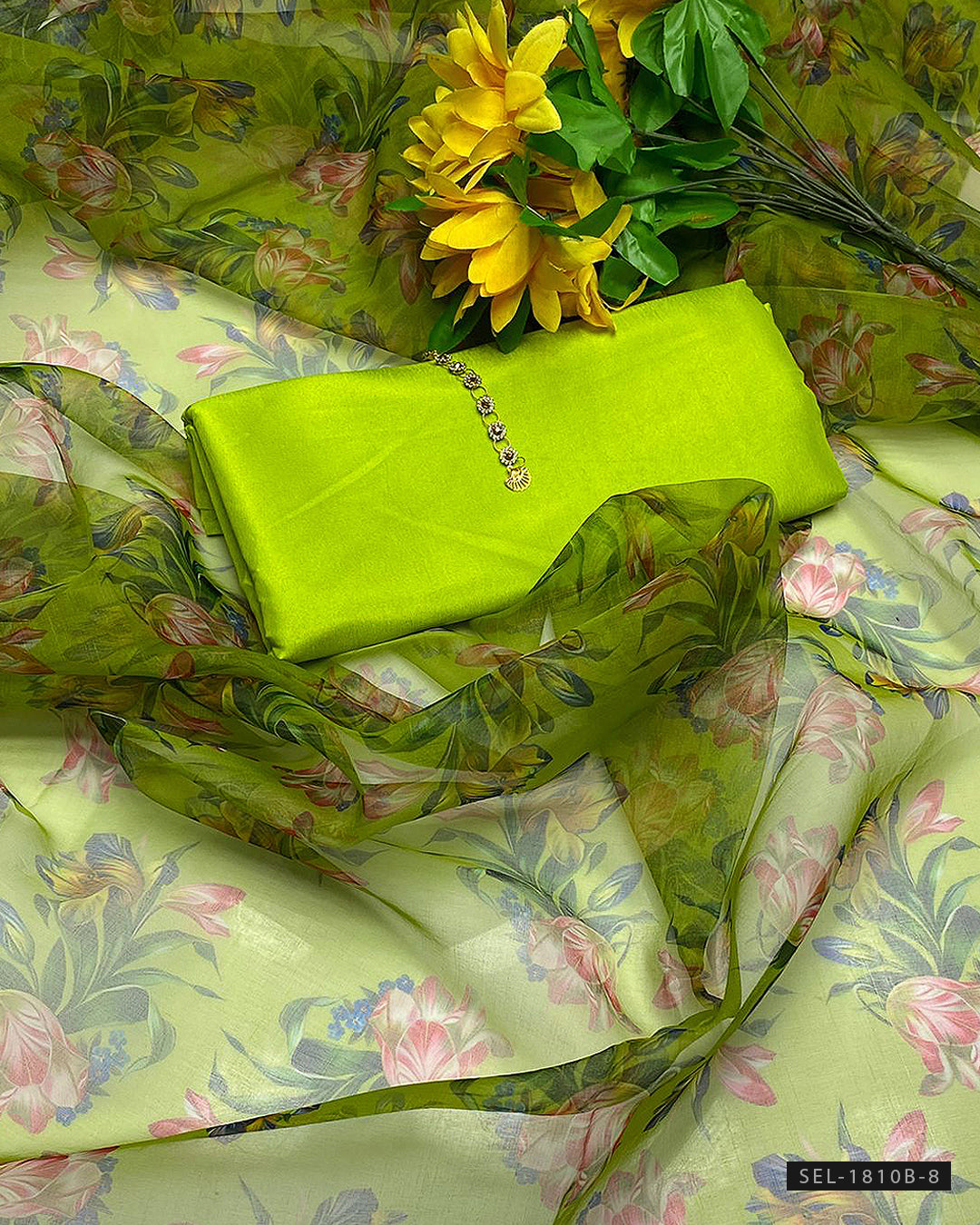 3 PC Unstitched Formal Dress