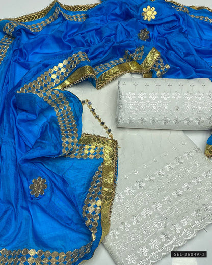 3 PC Unstitched Fancy Dress Collection