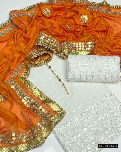 3 PC Unstitched Fancy Dress Collection