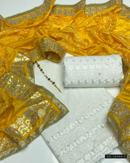 3 PC Unstitched Fancy Dress Collection