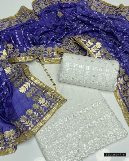 3 PC Unstitched Fancy Dress Collection