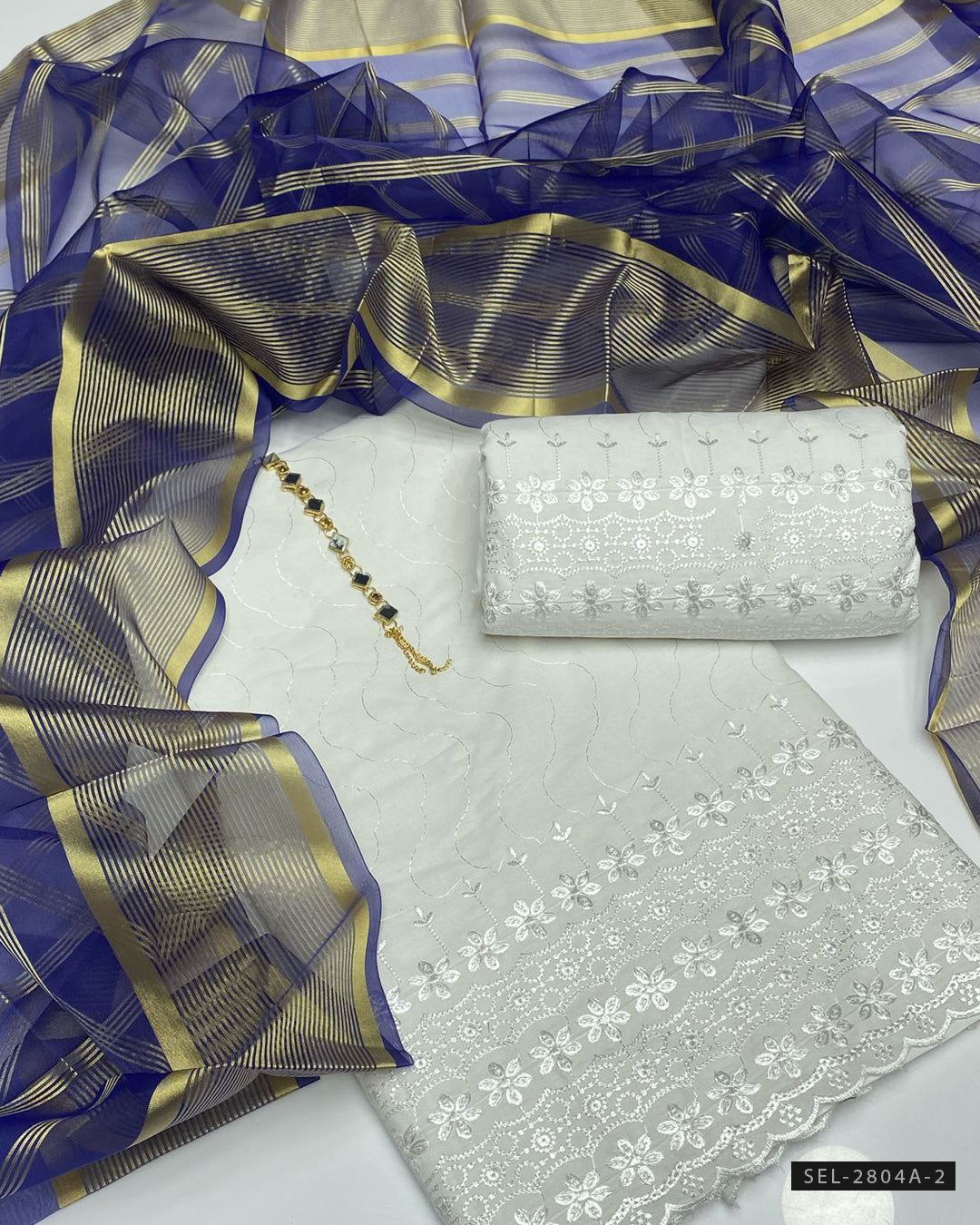 3 PC Unstitched Fancy Dress Collection