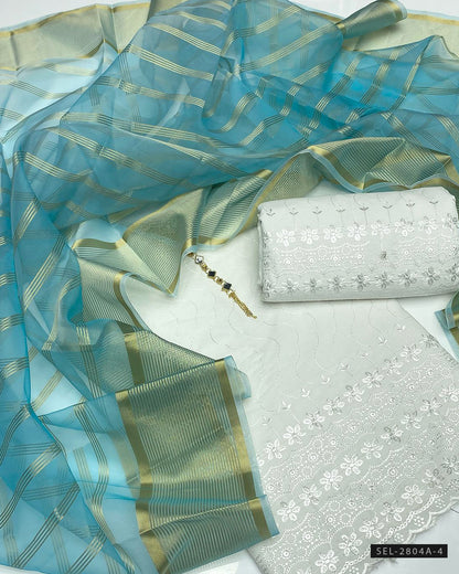 3 PC Unstitched Fancy Dress Collection