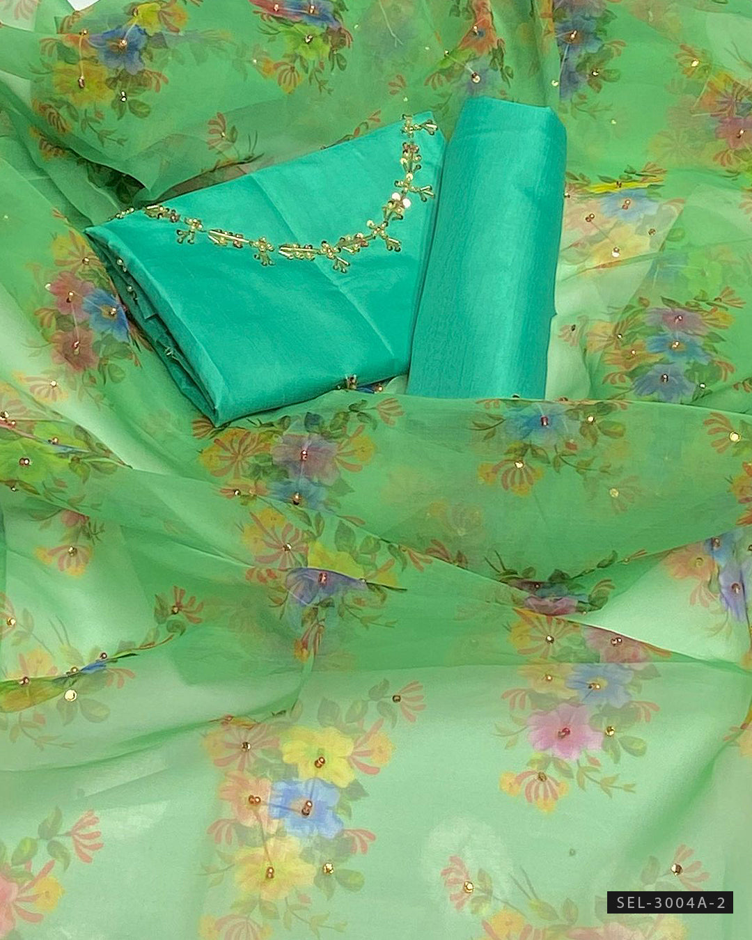 3-PC Unstitched Formal Wear