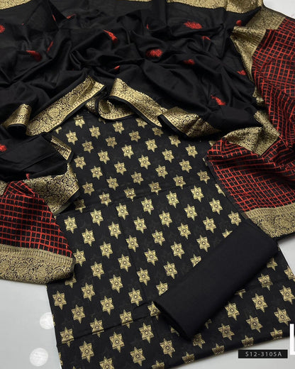 3 PC Unstitched Jacquard Lawn Dress Collection