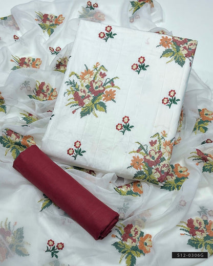 3 PC Unstitched Lawn Dress Collection