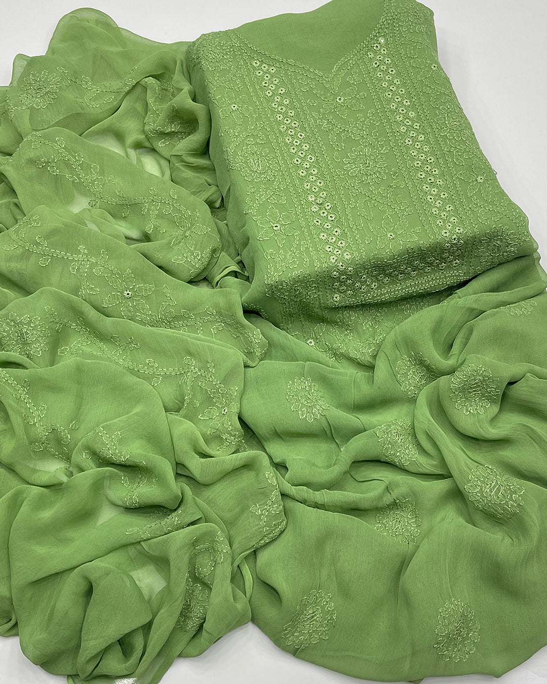 Shadow Sheesha Gala Embroidery Chiffon Dresses