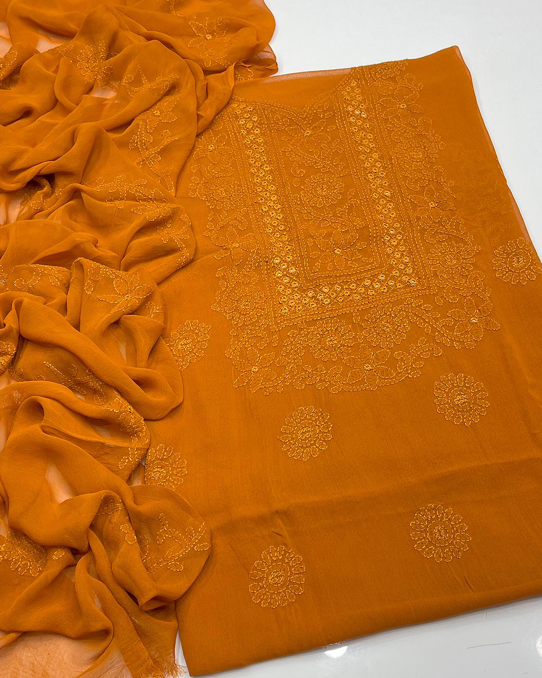 Shadow Sheesha Gala Embroidery Chiffon Dresses
