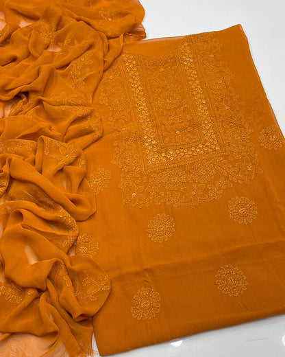 Shadow Sheesha Gala Embroidery Chiffon Dresses
