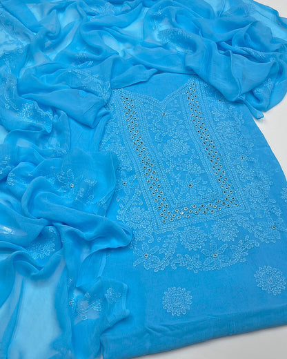 Shadow Sheesha Gala Embroidery Chiffon Dresses