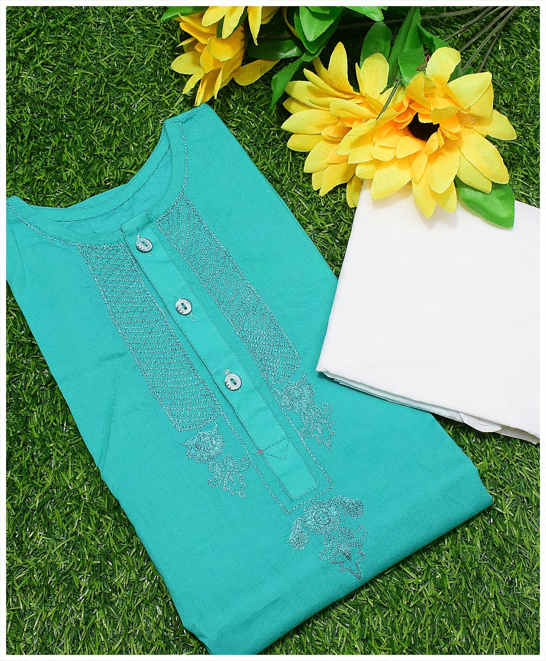 Luxury Kids' Kurta Shalwar - Hand-Stitched