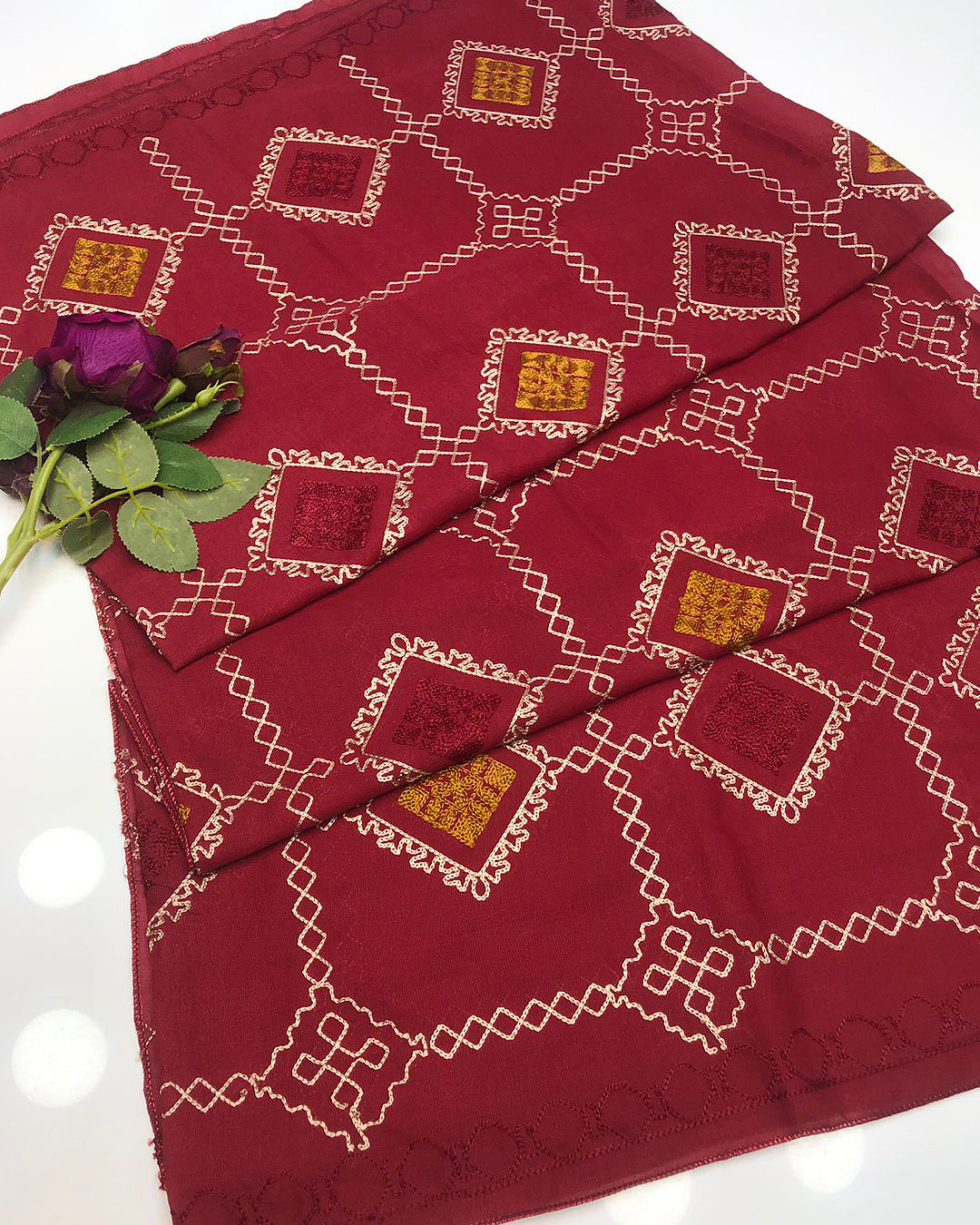 Embroidered Swiss Lawn Chaddar Collection