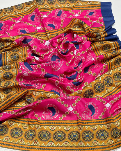 Acrylic Wool Digital Print Shawl