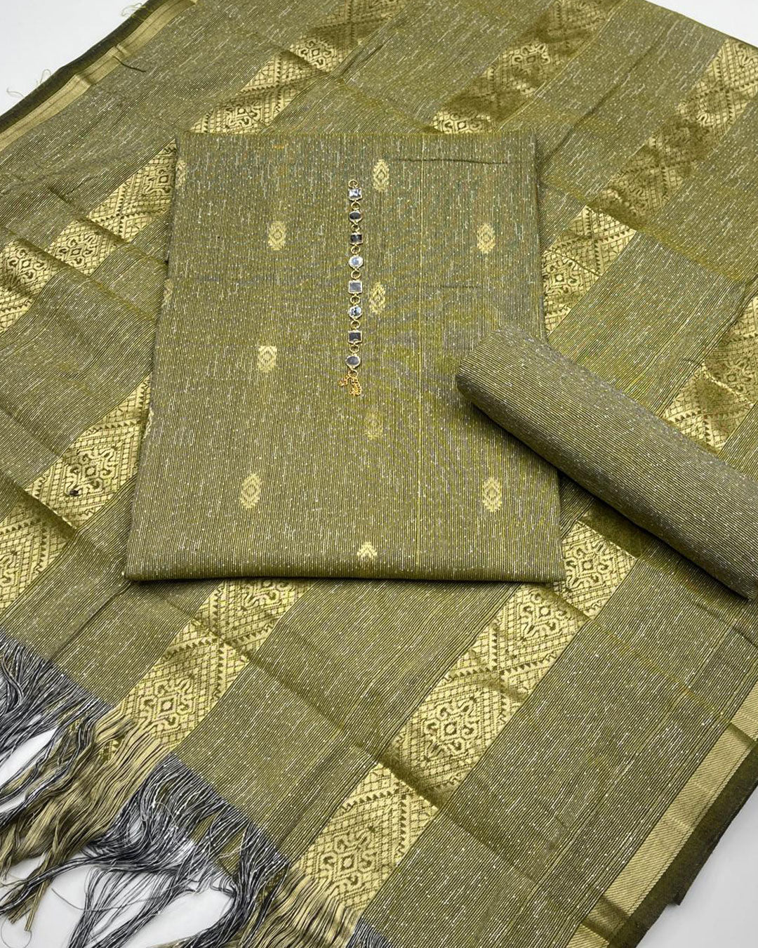 3 PC Jacquard Sussi Unstitched Collection