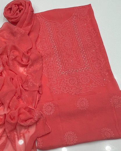 Shadow Sheesha Gala Embroidery Chiffon Dresses