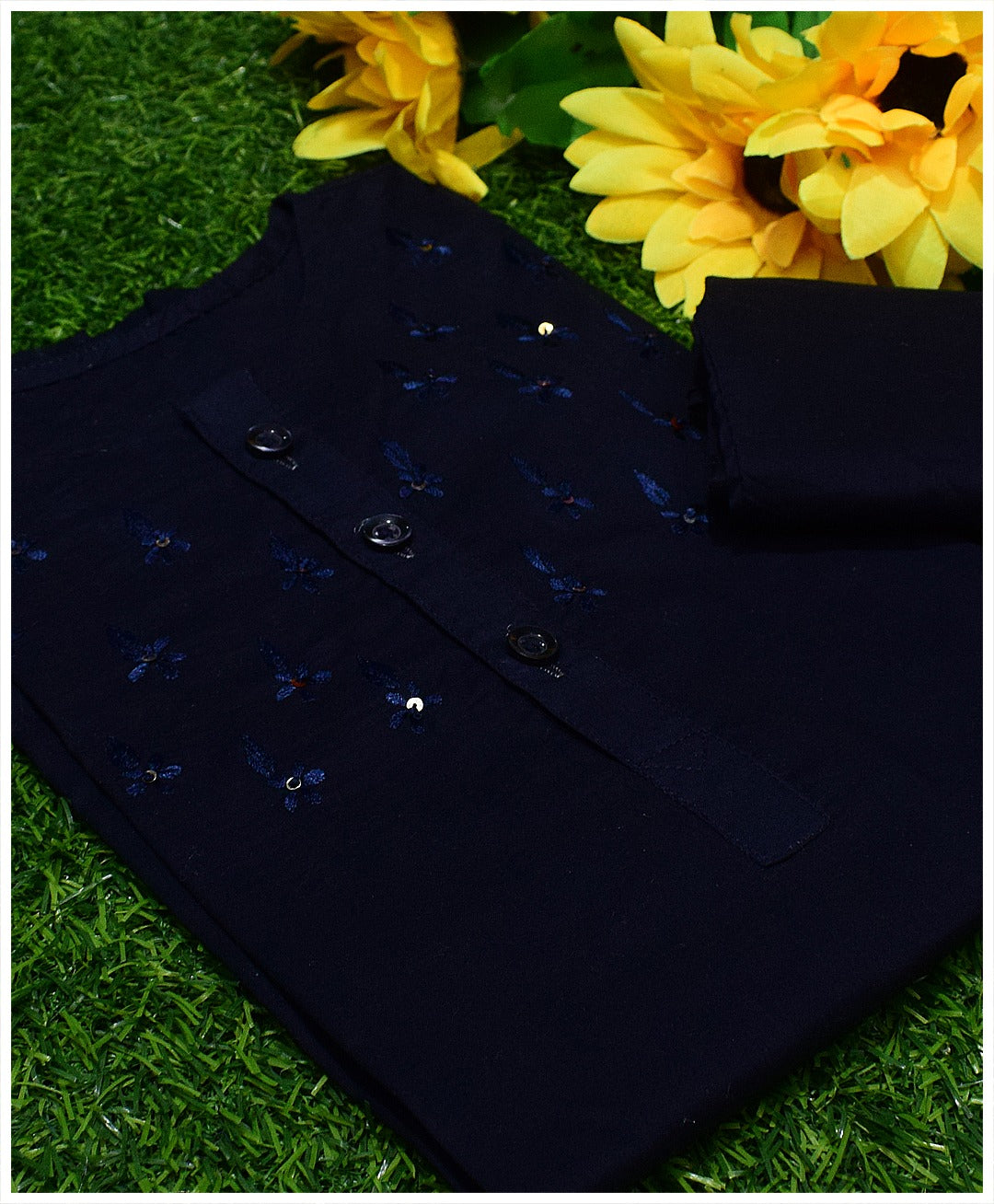 Fine Quality Lawn Kurta Shalwar for Kids: Hand-Embroidered