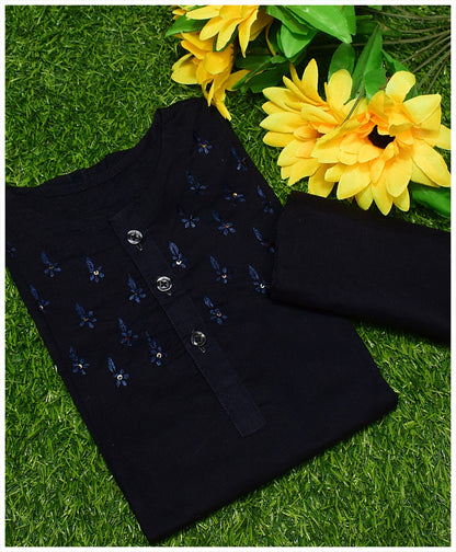 Fine Quality Lawn Kurta Shalwar for Kids: Hand-Embroidered