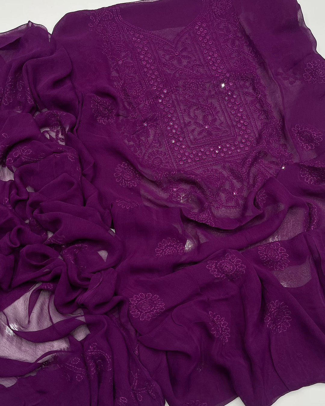 Shadow Sheesha Gala Embroidery Chiffon Dresses